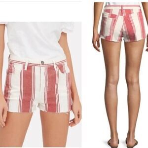 Frame Denim Le Cutoff in Fiery Stripe Size 28
